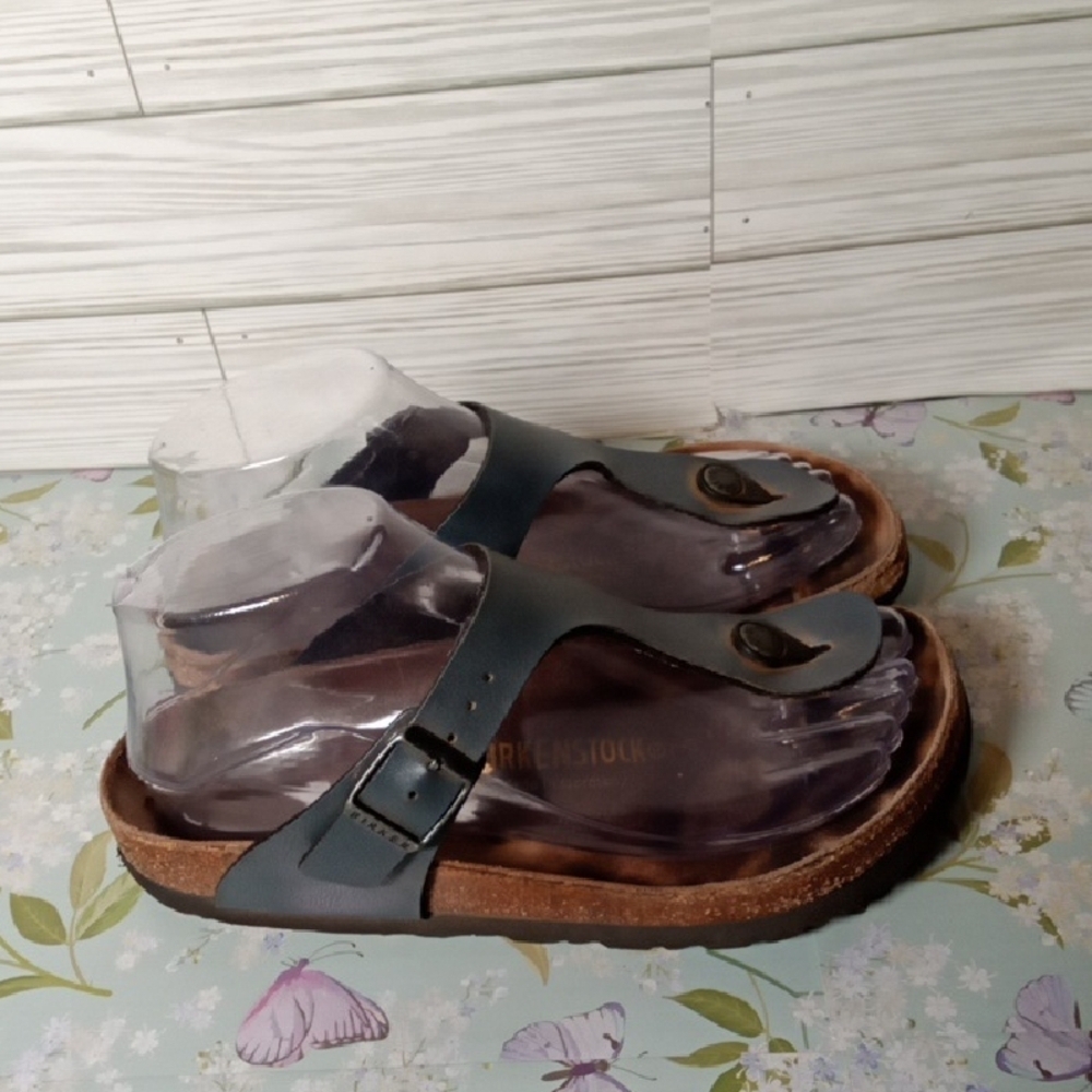 Birkenstock Gizeh Onynx Buckle Flip Flop Flats Sandals Womens 36